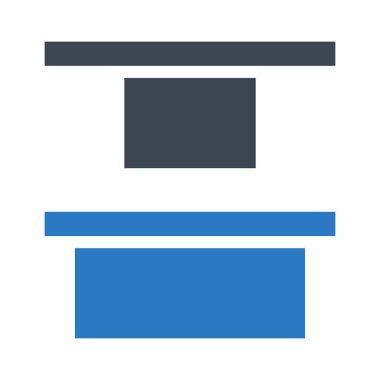 hizalama çift renk Glifler simgesi