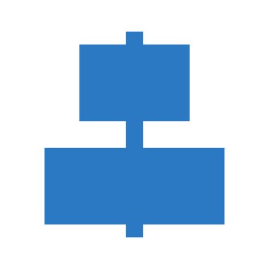 hizalama çift renk Glifler simgesi