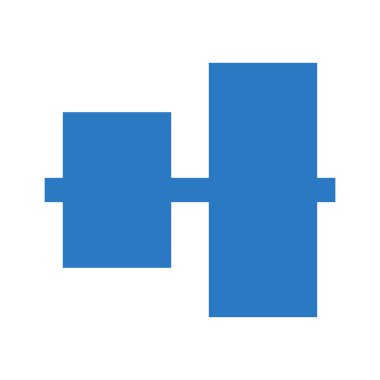 hizalama çift renk Glifler simgesi