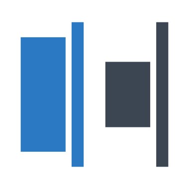 hizalama çift renk Glifler simgesi