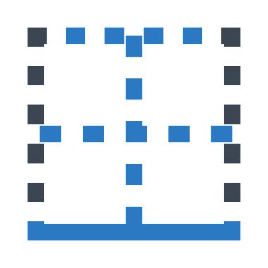 hizalama çift renk Glifler simgesi