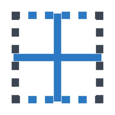 hizalama çift renk Glifler simgesi