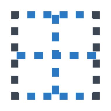 hizalama çift renk Glifler simgesi