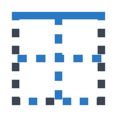 hizalama çift renk Glifler simgesi
