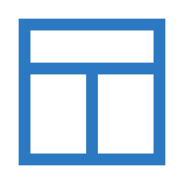 hizalama çift renk Glifler simgesi