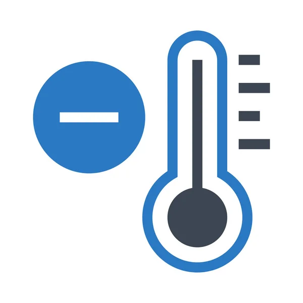 Temperatura Glify Podwójny Kolor — Wektor stockowy