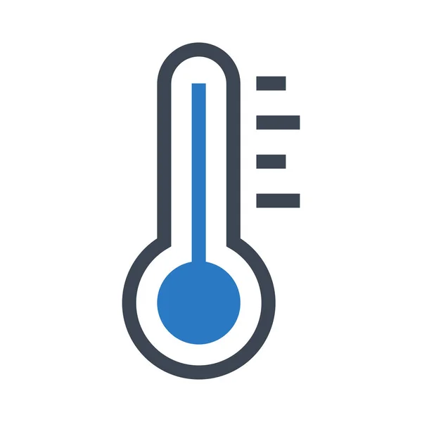 Temperatura Glifos Cor Dupla — Vetor de Stock