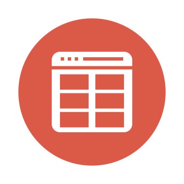 Web sayfası renk Glifler simgesi