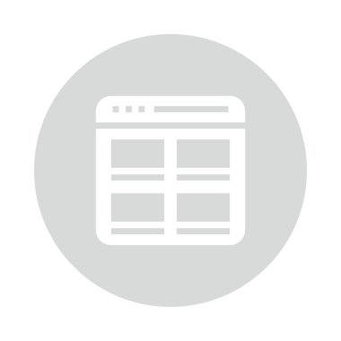 Web sayfası renk Glifler simgesi