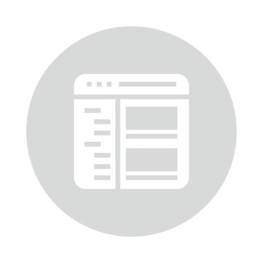 Web sayfası renk Glifler simgesi