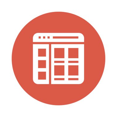 Web sayfası renk Glifler simgesi