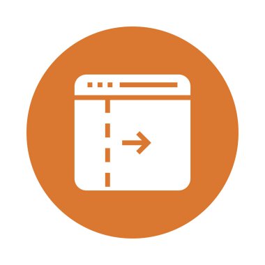 Web sayfası ok renk Glifler simgesi