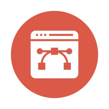 Web sayfası bezier renk Glifler simgesi