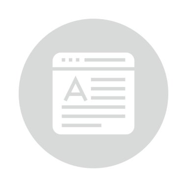 Web sayfası renk Glifler simgesi