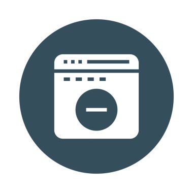 Web sayfası renkli Glifler simge eksi