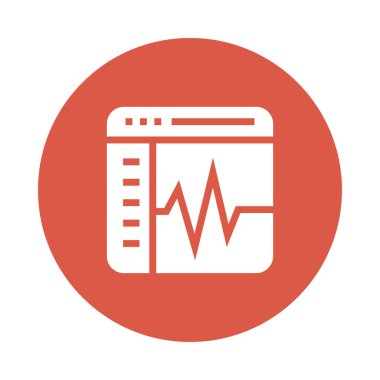 Web sayfası monitör renk Glifler simgesini