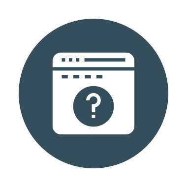 Web sayfası yardım renk Glifler simgesi