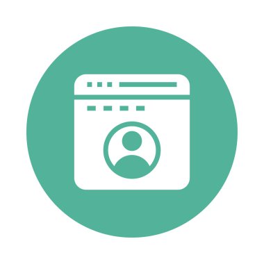 Web sayfası Kullanıcı renk Glifler simgesi