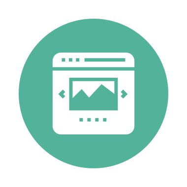 Web sayfası resim renk Glifler simgesi