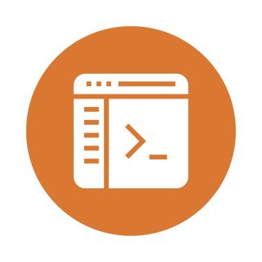 Web sayfası renkli Glifler simge kodlama