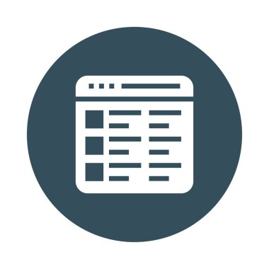 Web sayfası renk Glifler simgesi