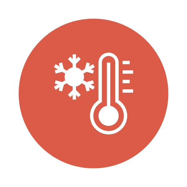 Temperatur Farbe Glyphen Symbol — Stockvektor