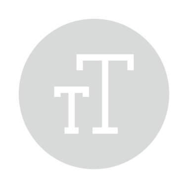 metin boyutu Glifler renk düz simgesi