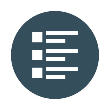 Denetim listesi Glifler renk düz simgesi