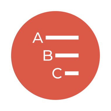 hizalama Glifler renk düz simgesi