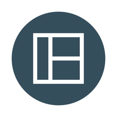 Düzen Glifler renk düz simgesi