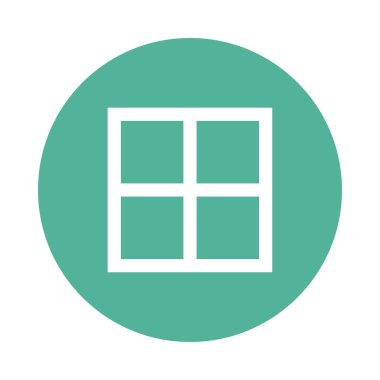 Web Menü Glifler renk düz simgesi