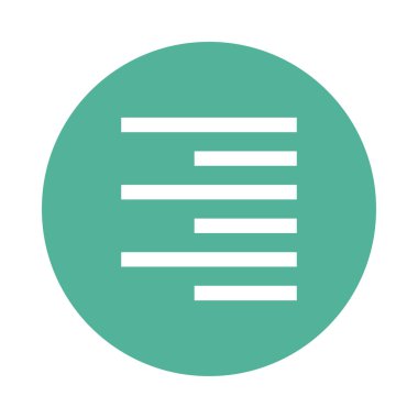 hizalama Glifler renk düz simgesi