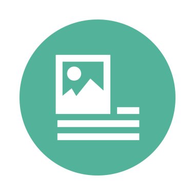 resmi sola hizala Glifler renk düz simgesi