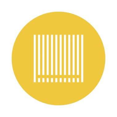 Barkod Glifler renk düz simgesi