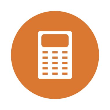 hesap makinesi Glifler renk düz simgesi