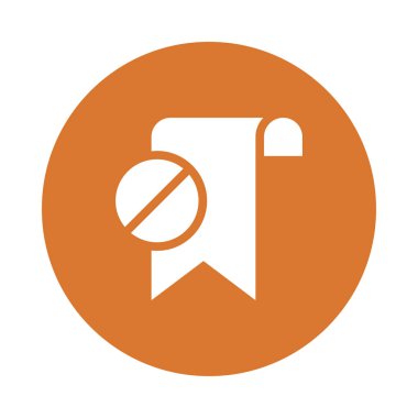 blok Glifler renk düz simgesi