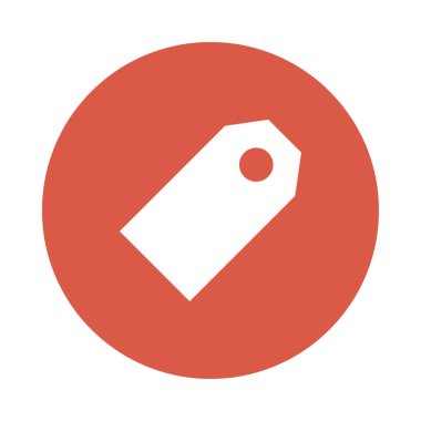 etiket Glifler renk düz simgesi