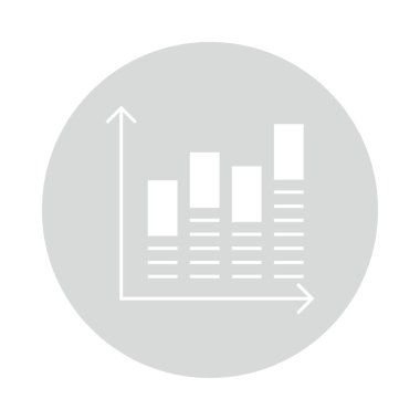 istatistik Glifler renk düz simgesi