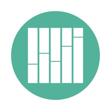 Grafik glifler renk düz simgesi