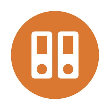 Arşiv Glifler renk düz simgesi