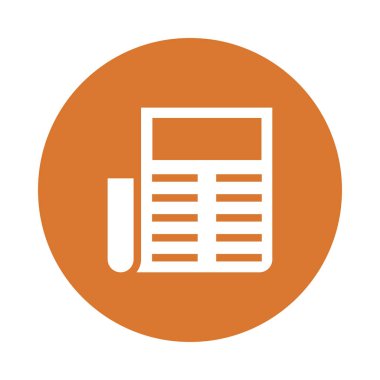 haber Glifler renk düz simgesi