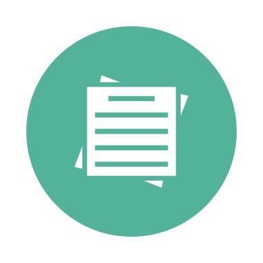 Belge Glifler renk düz simgesi