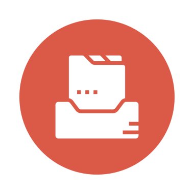 dosyalar Glifler renk düz simgesi