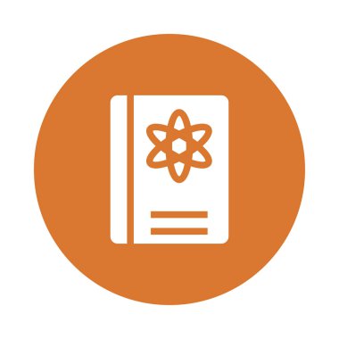 kitap Glifler renk düz simgesi