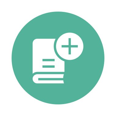 Eğitim Glifler renk düz simgesi