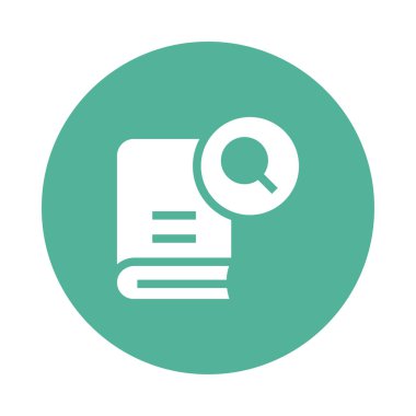 Büyüteç'i Glifler renk düz simgesi