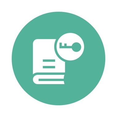 anahtar Glifler renk düz simgesi