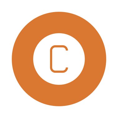 içerik Glifler renk düz simgesi