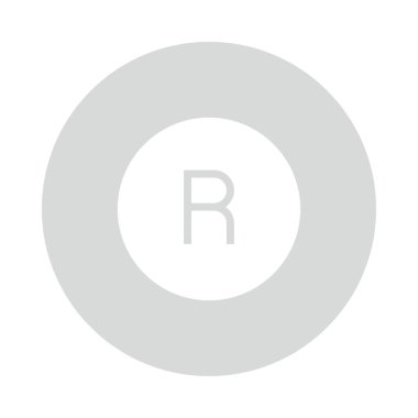 yasal Glifler renk düz simgesi