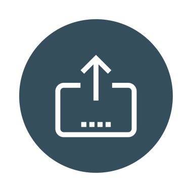 ok Glifler renk düz simgesi